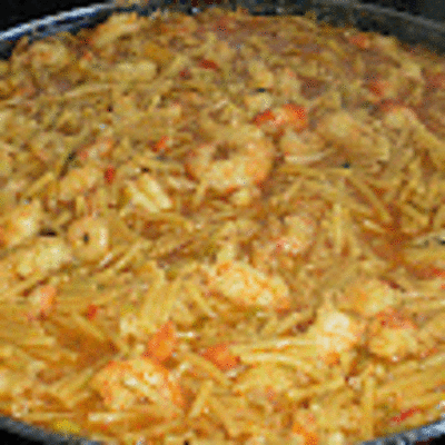 RECETA: FIDEOS CON LANGOSTINOS