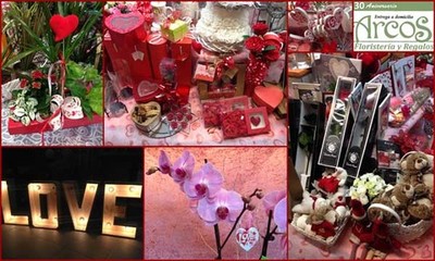 Los regalos de San Valentin en Floristería-Regalos Arcos