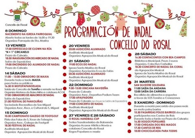 Programación de nadal 2019-20 no Concello do Rosal