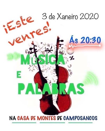 Este venres continúa -Música e Palabras- en Camposancos