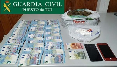 La Guardia Civil investiga penalmente a un joven de Tui por un presunto delito contra la salud pública