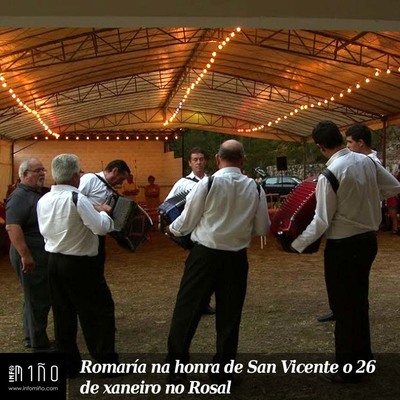 Romaría na honra de San Vicente este domingo no Rosal