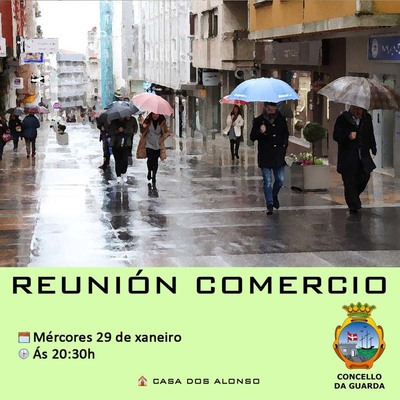 Convocatoria de Reunión para o sector do comercio este mércores na Guarda