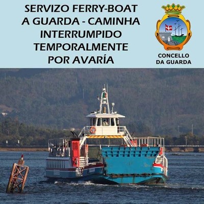 Unha avaría obriga a suspender temporalmente o servizo do Ferry-Boat entre A Guarda e Caminha