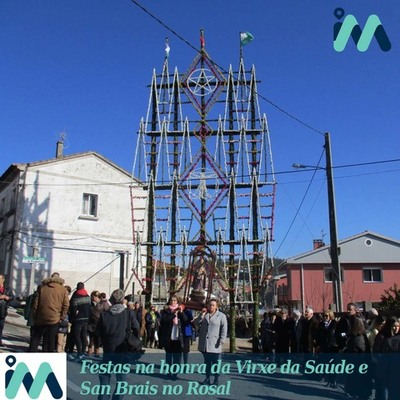 Festas na honra da Virxe da Saúde e San Brais no Rosal