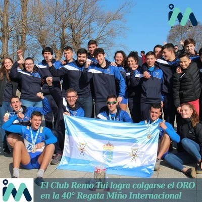 A la tercera va la vencida y tras tres años de lucha el Club Remo Tui logra colgarse el ORO