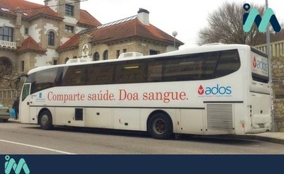 A unidade móbil de doazóns de sangue estará instalada na Guarda o venres 7 e sábado 8 de febreiro