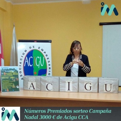 Números Premiados sorteo Campaña Nadal 3000 ? de Acigu CCA