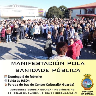 Abertas as inscricións para acudir á manifestación en defensa da sanidade pública do 9 de febreiro
