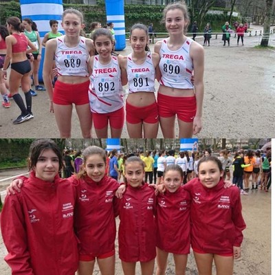 Atletismo Trega participa en el Campeonato Provincial de Xogade de campo a través en Castrelos(Vigo)