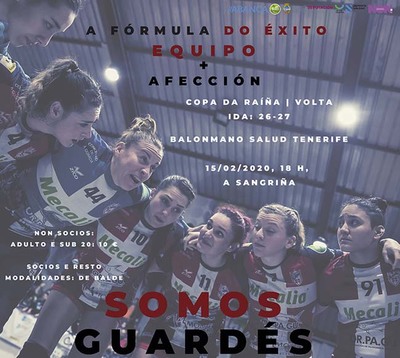 El Mecalia atl. Guardés recibe este sábado en A Sangriña al Balonmano Salud Tenerife