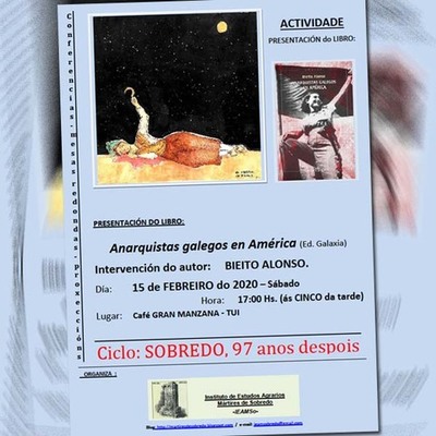 Presentacion do libro Anarquistas galegos en America este sábado en Tui