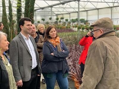 Os Socialistas de Tomiño reciben a visita do Secretario Xeral De Galicia