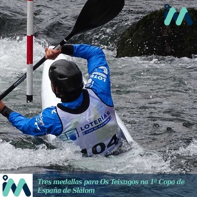 Tres medallas para Os Teixugos na 1ª Copa de España de Slálom  