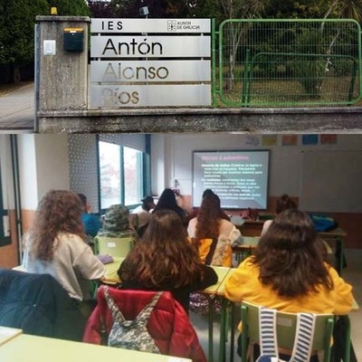 Inicio dos talleres de -Intervención Socioeducativa na Aula- no  IES Antón Alonso Ríos de Tomiño 