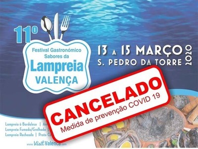Cancelado Festival Sabores da Lampreia 