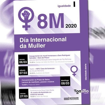 Tomiño celebra o Día da Muller cun mural, unha obra de teatro e unha charla sobre feminismo