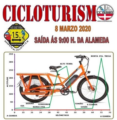 Salida del Club Ciclista Guardés este domingo 8 de marzo