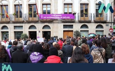 Especial - Máis de 200 persoas participaron na Guarda na concentración reivindicativa con motivo do Día Internacional da Muller 2020