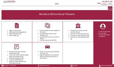 A Deputación habilita ao través do oral un fondo de liquidez aos concellos por importe de 21 millóns de euros