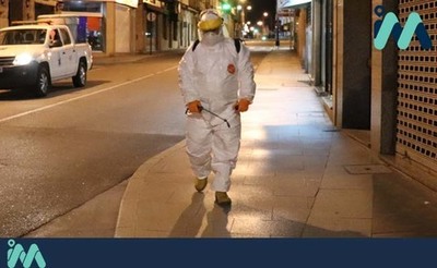 O Concello da Guarda incrementa a desinfección e limpeza de espazos públicos