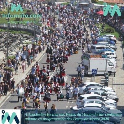 A Asociación Veciñal das Festas do Monte decide continuar adiante ca programación das Festas do Monte 2020