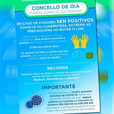 O Concello de Oia informa sobre o Manexo correcto dos residuos