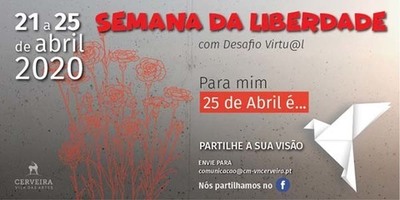 Autarquia lança desafio virtual à população para assinalar Semana da Liberdade