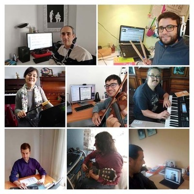 O alumnado do Conservatorio de Música da Guarda continúa coa súa formación de xeito telemático