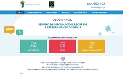 Hoxe ponse en marcha na web municipal a Oficina COVID cun servizo de información e asesoramento para PEMES, autónomos e persoas traballadoras