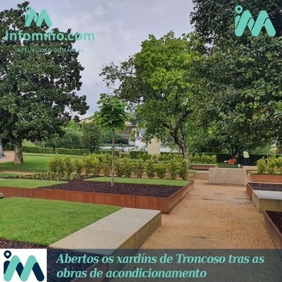 Abertos os xardíns de Troncoso tras as obras de acondicionamento