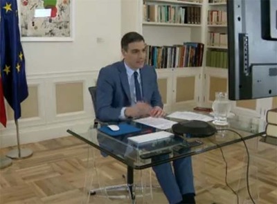 Sánchez anuncia una contribución de 125 millones de euros para combatir de forma global el COVID-19