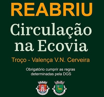 Desfrutar da Ecopista do rio Minho com respeito pela saúde pública