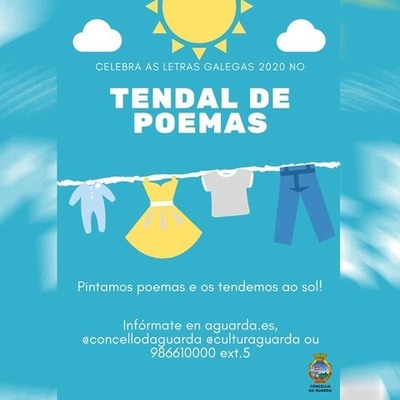 A Guarda conmemora as Letras Galegas cun tendal de Poemas