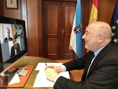 Javier Losada escucha las propuestas de los municipios transfronterizos de Galicia y Portugal  