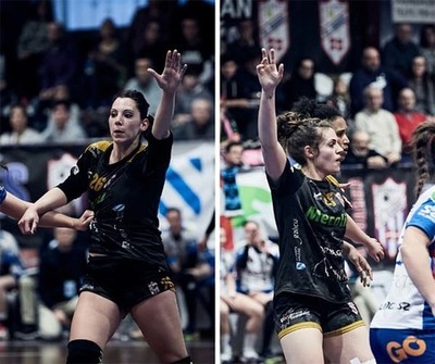 Carla Gómez y Sarah Valero para los seis metros