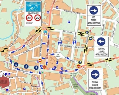 Este sábado entra en vigor a peonalización dun tramo da Corredoira de Tui