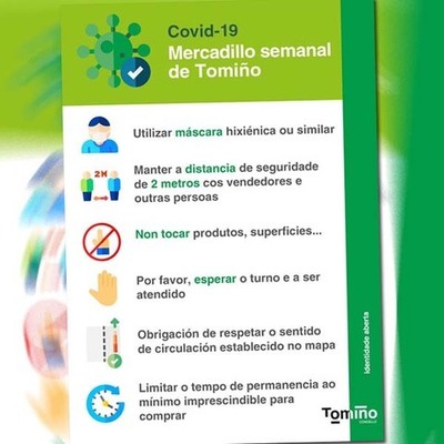 Tomiño retoma a celebración do mercadillo semanal dos mércores, con produtos de alimentación e agrícolas