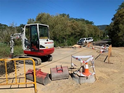 A Xunta implanta unha estrutura de retención de areas no sistema de saneamento do concello da Guarda