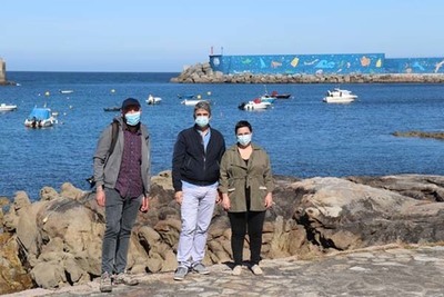 O blogueiro Alberto Rivas visita A Guarda para impulsar o turismo da vila 