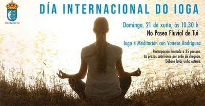 Este domingo celebrase en Tui unha actividade de ioga e meditación no Paseo Fluvial
