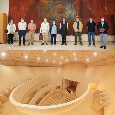 Tui da un paso máis para a rehabilitación do Teatro Principal coa presentación do anteproxecto de César Portela