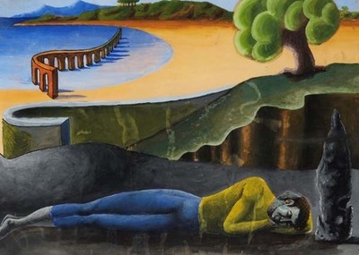 Este martes inaugúrase en Tui a exposición antolóxica de Darío Álvarez Gándara -Amenceu outra vez-