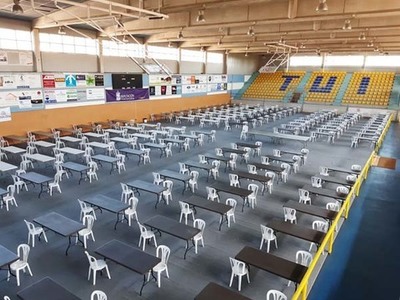 O novo pavillón municipal de Tui acollerá a próxima semana as probas da ABAU para o alumnado do Baixo Miño