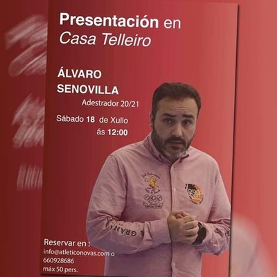El Acanor Novás presenta este sábado a Álvaro Senovilla en sociedad
