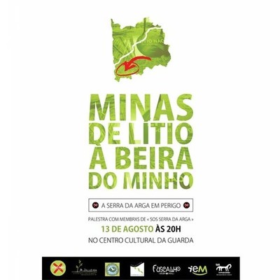 O CS Fuscalho organiza na Guarda unha Palestra sobre as Minas de Litio á beira do Minho