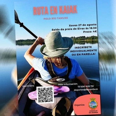 A concellería de Deportes da Guarda organiza unha ruta en kaiak