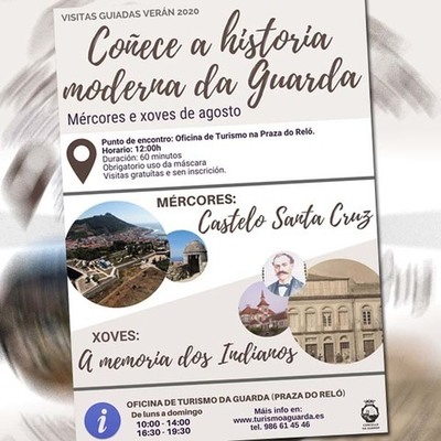A Guarda ofrece visitas guiadas ao casco histórico ao longo do mes de agosto