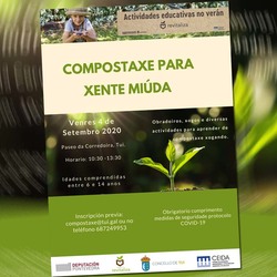 Obradoiro de compostaxe para nenos e nenas o venres 4 de setembro en Tui