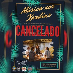 Suspendido o concerto de -Música nos Xardíns-programado para este venres na Guarda